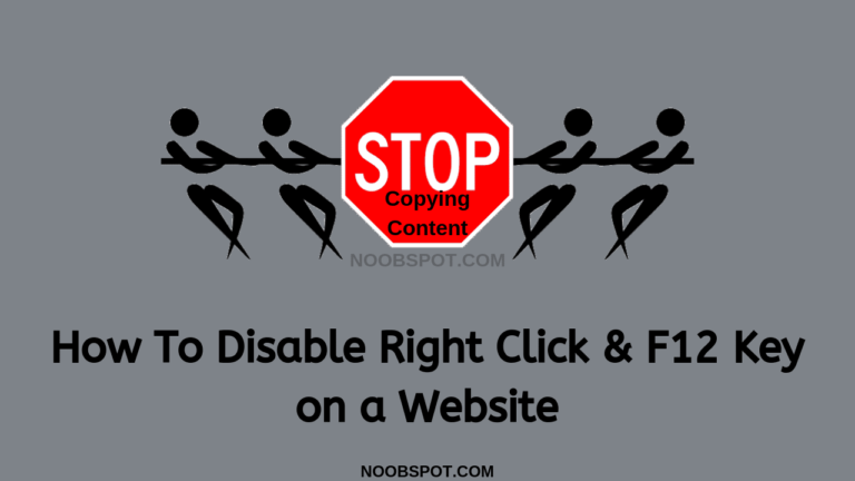 How To Disable Right Click & F12 Key on a Website (Latest)