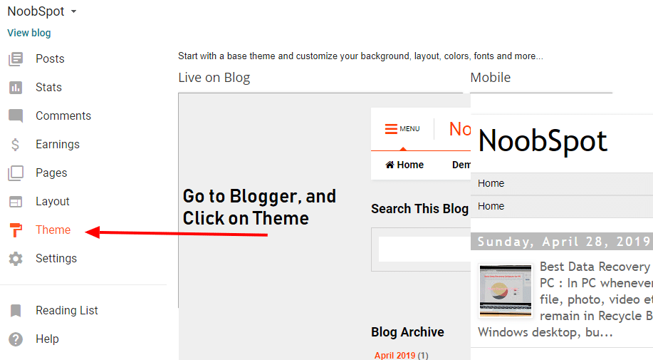 Step 1 - Wishing Script for Blogger