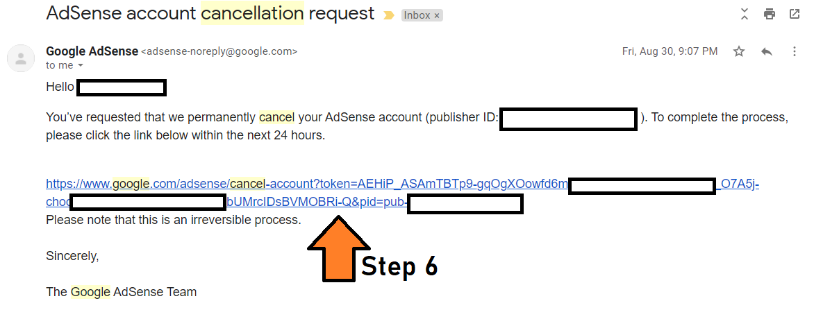 Fix Adsense Existing Account | Step 10